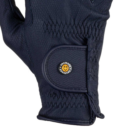Unisex padded gloves in synthetic leather with hook-and-loop closure