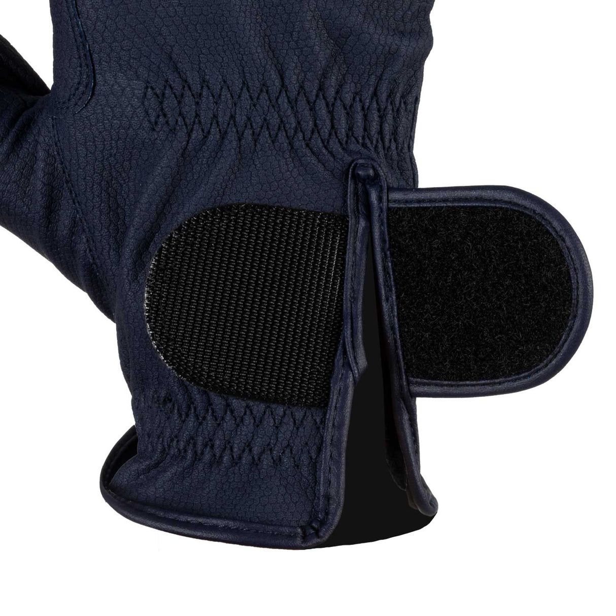 Unisex padded gloves in synthetic leather with hook-and-loop closure
