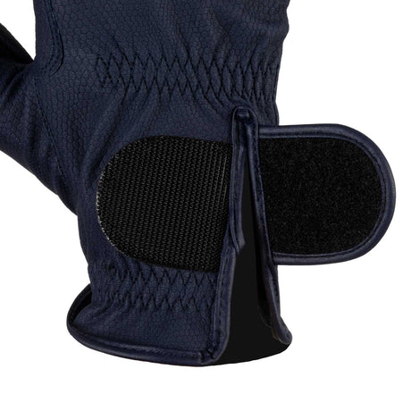 Unisex padded gloves in synthetic leather with hook-and-loop closure