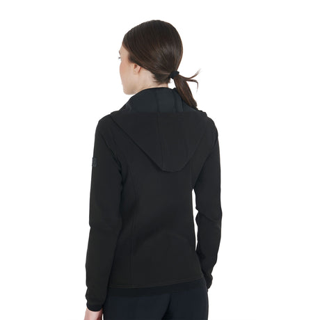 Equestro Women's Technical Three-Layer Softshell Jacket #colour_black