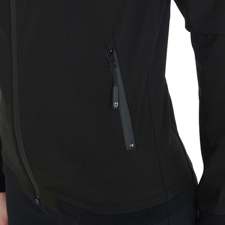 Equestro Women's Technical Three-Layer Softshell Jacket #colour_black