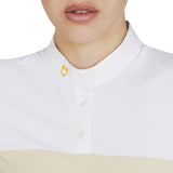 Equestro Women's Slim Fit Polo Shirt In Technical Fabric And Mesh