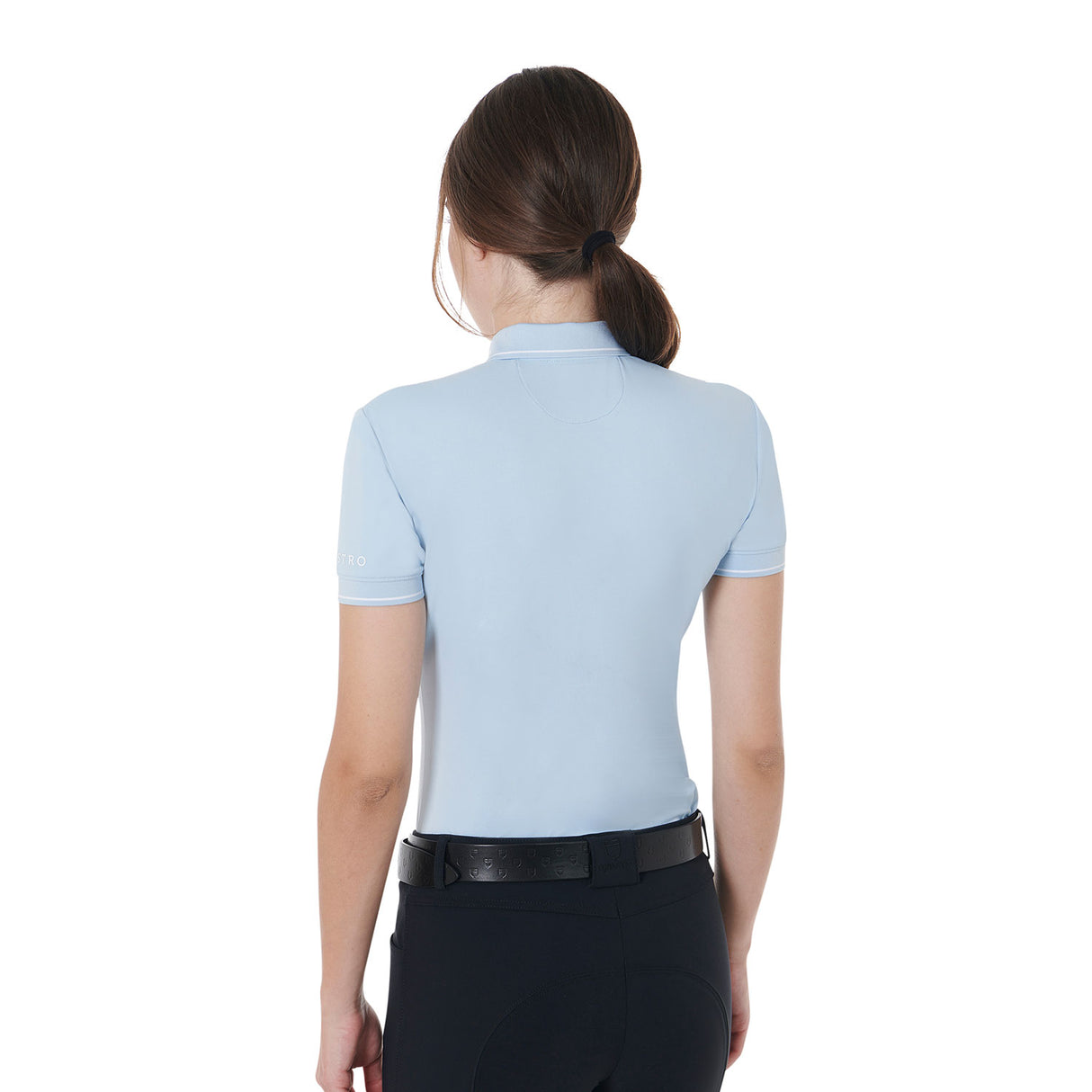 Equestro Women's Slim Fit Polo Shirt In Breathable Fabric