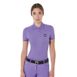 Equestro Women's Slim Fit Polo Shirt In Breathable Fabric