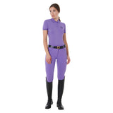 Equestro Women's Slim Fit Polo Shirt In Breathable Fabric