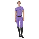 Equestro Women's Slim Fit Polo Shirt In Breathable Fabric