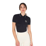 Equestro Women's Slim Fit Polo Shirt In Breathable Fabric