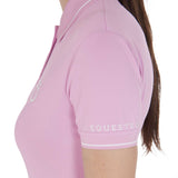 Equestro Women's Slim Fit Polo Shirt In Breathable Fabric