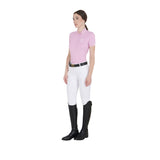 Equestro Women's Slim Fit Polo Shirt In Breathable Fabric