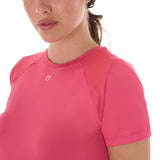 Equestro Women's Slim Fit Technical Training T-Shirt #colour_pink