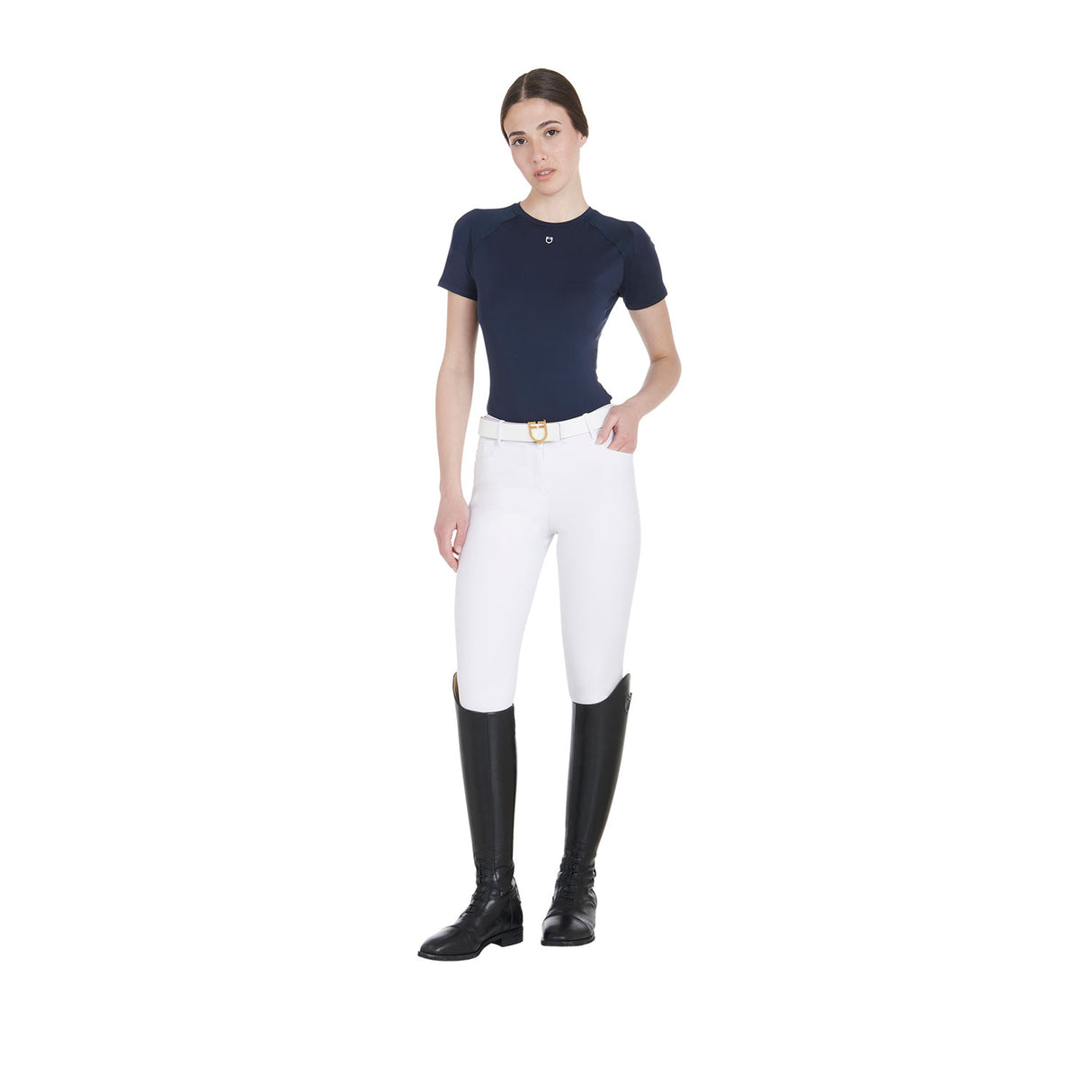 Equestro Women's Slim Fit Technical Training T-Shirt
