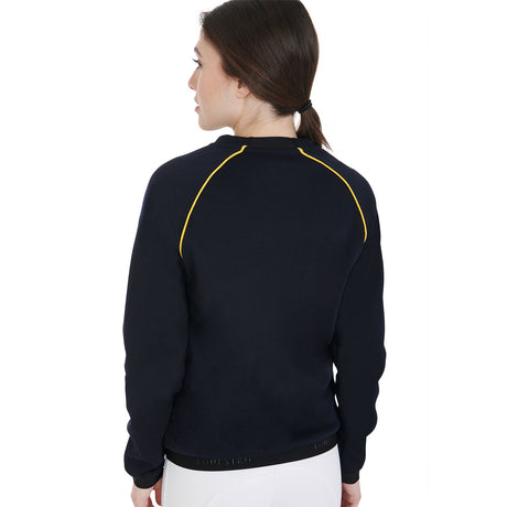 Equestro Women's Interlock Crewneck Sweatshirt #colour_blue