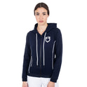 Women's sweatshirt with interlock front zip