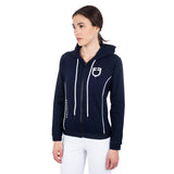 Women's sweatshirt with interlock front zip