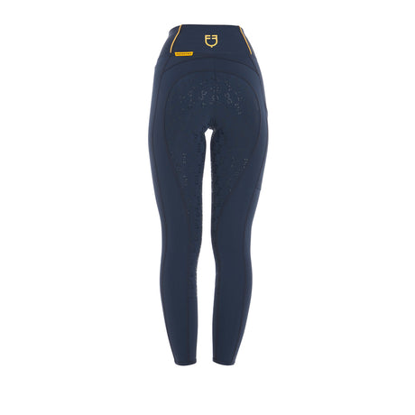Equestro Women's Slim Light Light Leggings #colour_blue