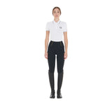 Equestro Women's Slim Light Light Leggings #colour_black