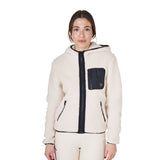 Women's sweatshirt in fleece with front pocket