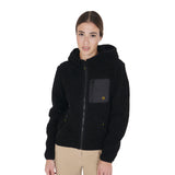Women's sweatshirt in fleece with front pocket