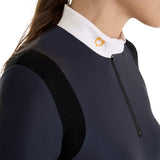 Women's slim fit polo shirt in technical fabric