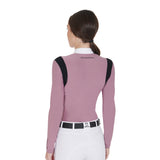 Women's slim fit polo shirt in technical fabric