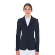 Women's competition jacket with contrasting embroidered logo