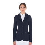 Women's competition jacket with contrasting embroidered logo