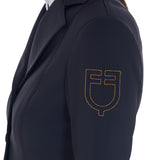 Women's competition jacket with contrasting embroidered logo