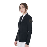 Women's competition jacket with contrasting embroidered logo