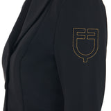 Women's competition jacket with contrasting embroidered logo