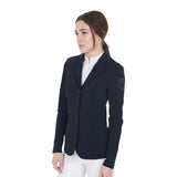 Women's competition jacket with contrasting embroidered logo
