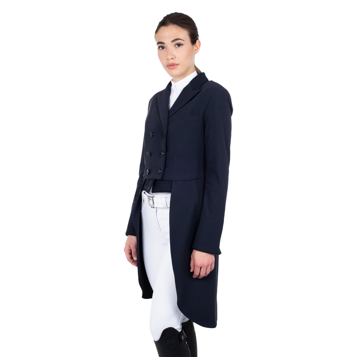 Women's competition dressage tailcoat in technical fabric