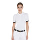 Equestro Women's Slim Fit Polo Shirt With Contrasting Shoulder Inserts