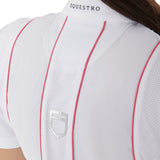 Women's slim fit competition polo shirt with buttons