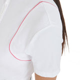 Women's slim fit competition polo shirt with buttons