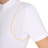 Women's slim fit competition polo shirt with buttons