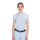 Equestro Women's Slim Fit Training Polo Shirt with Mesh Inserts #colour_blue