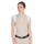 Equestro Women's Slim Fit Training Polo Shirt with Mesh Inserts #colour_beige