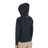 Women's hooded down jacket technical blend