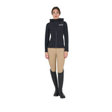 Women's hooded down jacket technical blend