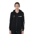 Equestro Scuderia Equestro Women's Hooded Sweatshirt Fleece #colour_black