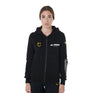 Equestro Scuderia Equestro Women's Hooded Sweatshirt Fleece #colour_black
