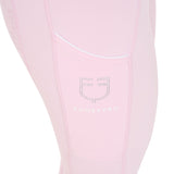 Equestro Women's Slim Fit High-Waisted Leggings with Rhinestones