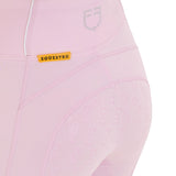 Equestro Women's Slim Fit High-Waisted Leggings with Rhinestones