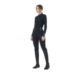 Equestro Women's Slim Fit High-Waisted Leggings with Rhinestones