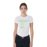 Equestro Women's Slim Fit Cotton T-Shirt Fluorescent Print