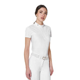 Equestro Ridertechnology women's competition polo shirt perforated fabric