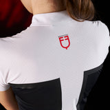 Equestro Ridertechnology women's competition polo shirt perforated fabric