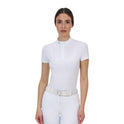 Equestro Ridertechnology women's competition polo shirt short sleeves and buttons