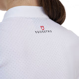 Equestro Ridertechnology women's competition polo shirt short sleeves and buttons