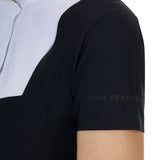 Equestro Ridertechnology women's competition polo shirt short sleeves and buttons